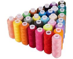 CiaraQ Naaigaren kit - 30 kleuren polyester draad voor hand- en machine-naaien