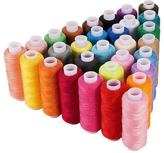 Kit de fil à coudre CiaraQ 30 couleurs polyester 250 mètres par bobine pour  la couture... | bol.com