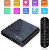 WeChip v9 Android 9.0 TV Box - S905X3 CPU - 4/32GB