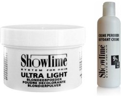 (Combo) Showtime Ultralight Blondeerpoeder (100gram) + Showtime Oxidant Creme Peroxide 9% - (250ml)