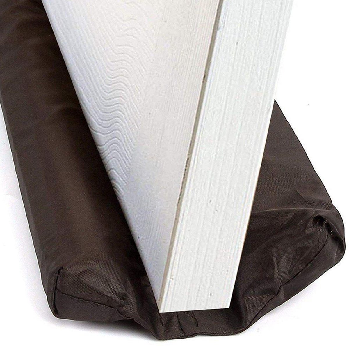Tochtstopper, voor deuren, 92 cm, zware tochtstopper, windstopper, tochtstopper voor onderdeur, luchtafdichting, isolatie en geluidsisolatie, zwart