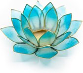 Lotus Sfeerlicht 2-Kleurig Licht Blauw / Blauw Goudrand