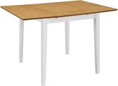 Uitschuifbare Eettafel Bruin (Incl LW Klok) - Dineertafel - Eet tafel - Eetkamertafel - Woonkamer tafel