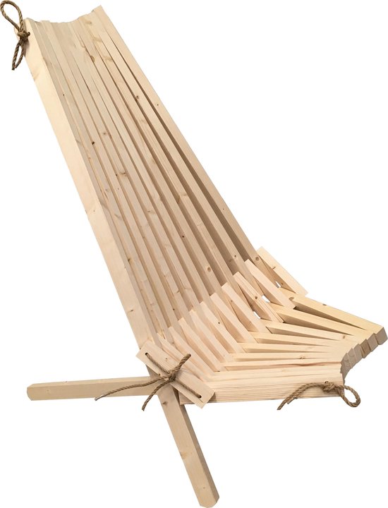 Woodkit.nl inklapbare houten loungestoel bouwpakket | bol