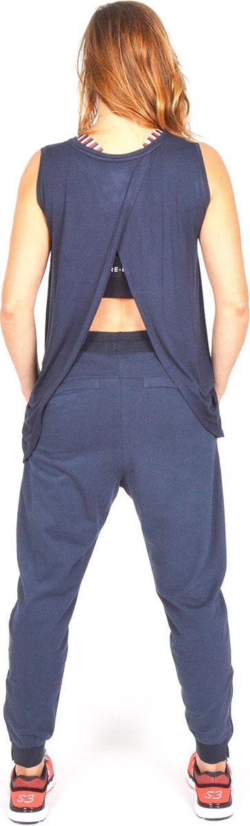 Re-Born - Sportkleding - Sport top mouwloos - Yogatop - Fitness top - Wijdere top - Dames - Donkerblauw - Maat S van Re-Born — afbeelding 5