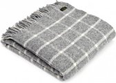 Tweedmill Plaid Ruiten Grijs (Chequered Check Grey) - Nieuw wol - Made in the UK