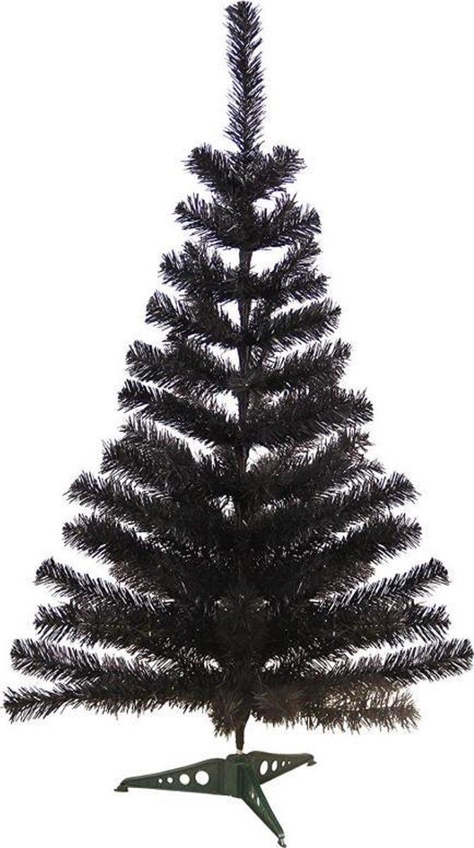 Zwarte Kunst Kerstboom met Standaard 60 cm