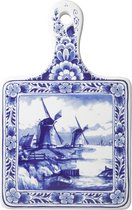 Kaasplank Molen groot | Heinen Delfts Blauw | Delfts Blauw | Souvenir | Kaasplank | Serveerschaal | Molen