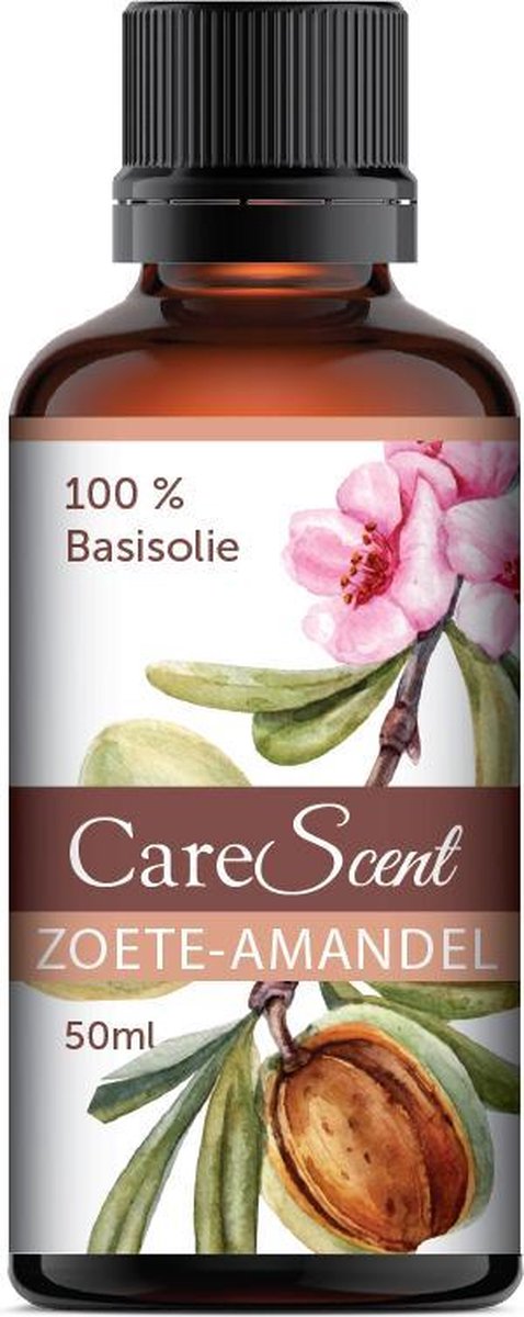 Goedkoopste CareScent Zoete Amandel Olie (Koudgeperst) - 100 Pure Basisolie - voor Huid en Haar - 50 ml