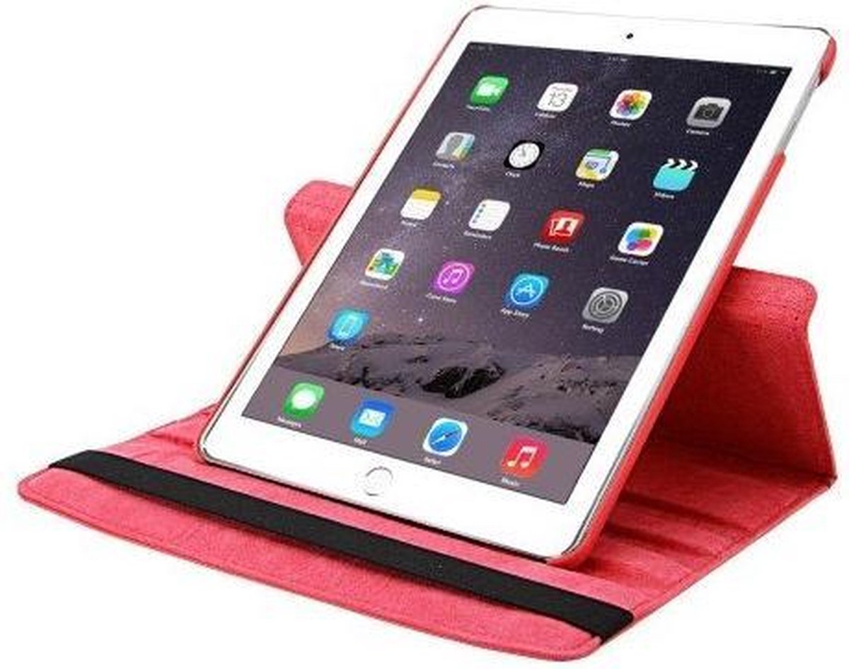 360 graden draaibare hoes voor de Ipad Air 2 - Rood