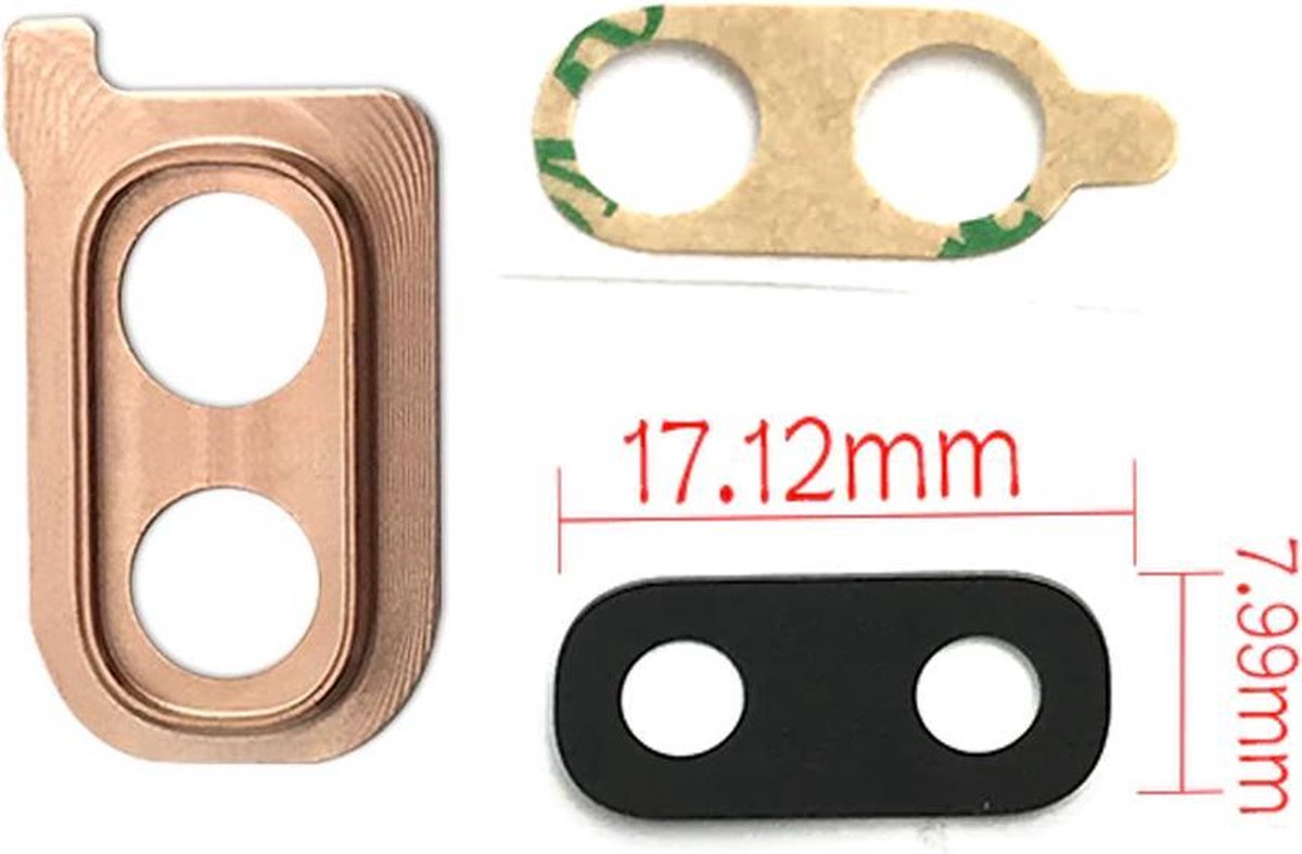 Achter camera cover met lensglas voor de Samsung Galaxy A40 – goud
