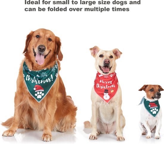 erosie mager stoeprand Odi Style Kerstmis honden bandana – 2 pack honden bandana's Merry Christmas  geprint,... | bol.com