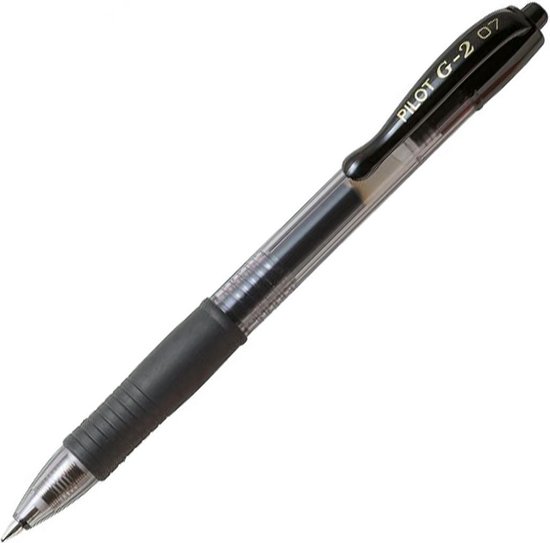 Pilot G-2 – Gel Ink Zwarte Rollerball pen – Medium Tip - Pilot