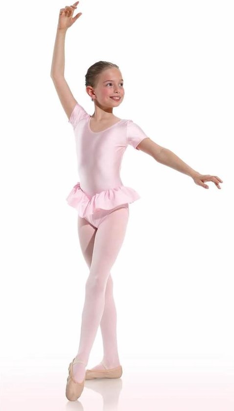 voor zwaan Jet Danceries Balletpakje Laurasson Korte mouwen enkel rokje Roze Elasthan -  Maat 134-140 | bol.com