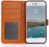 Casecentive Leren Wallet case iPhone 7 / 8 / SE 2020 bruin