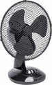 Bestron Tafelventilator Ø 27cm, Ventilator met 2 snelheidsstanden & 75° graden draaifunctie, 30Watt, DDF27Z, kleur: zwart