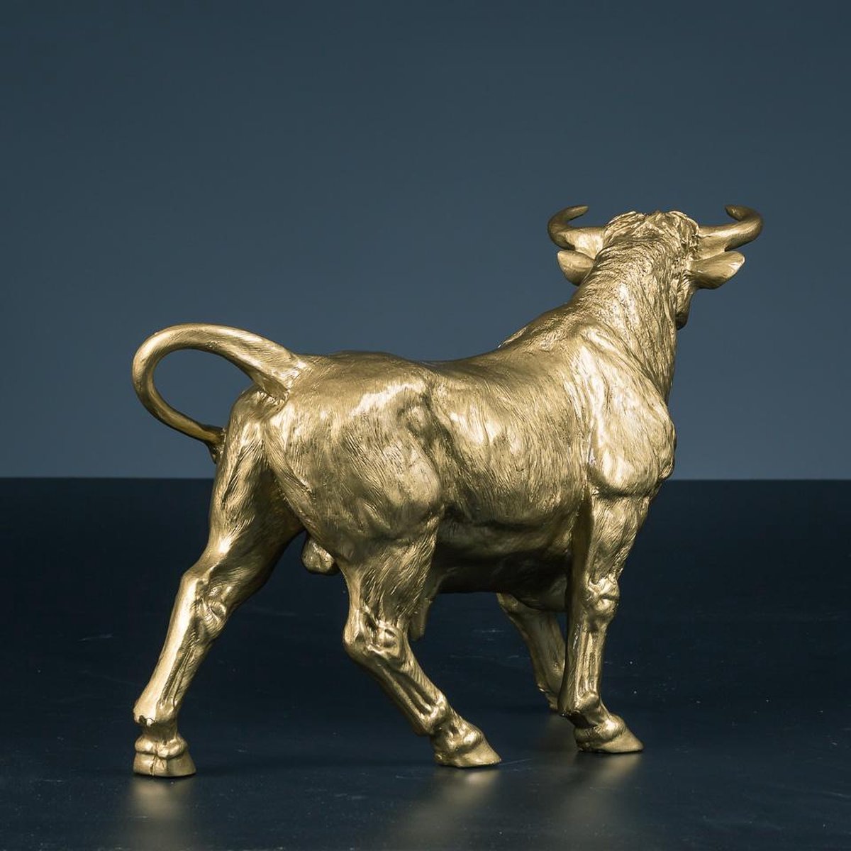 Feng Shui Ornamenten Stier Beelden en Beeldjes Decor voor Geluk, Sculpturen voor Woonkamer Tafel, Betekenis Vasthoudendheid Hardwerkende Vriendelijkheid, Relatiegeschenken