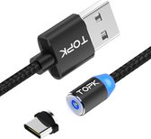 Câble de chargement USB OMG magnétique LED, USB-C