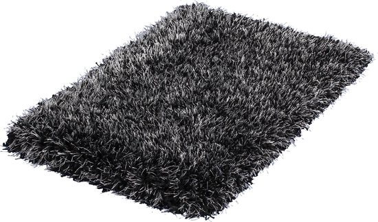 mager in verlegenheid gebracht natuurlijk Vloerkleed Klein Hoogpolig Shaggy Karpet - 40 x 60 cm - Zwart - Super  Zacht! | bol.com