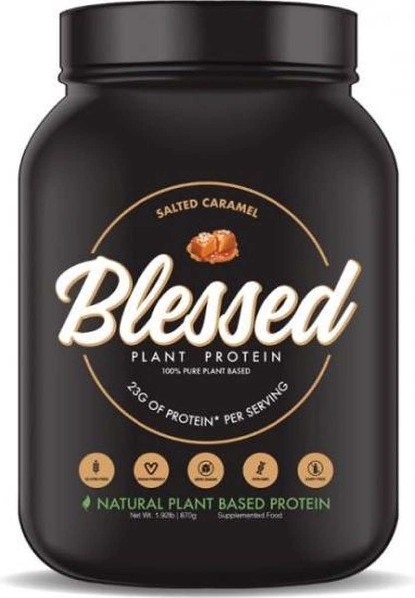 Vegan Protein / Proteïne - Blessed | Eiwitpoeder / Eiwitshake | 15 servings (435g) | Salted Caramel