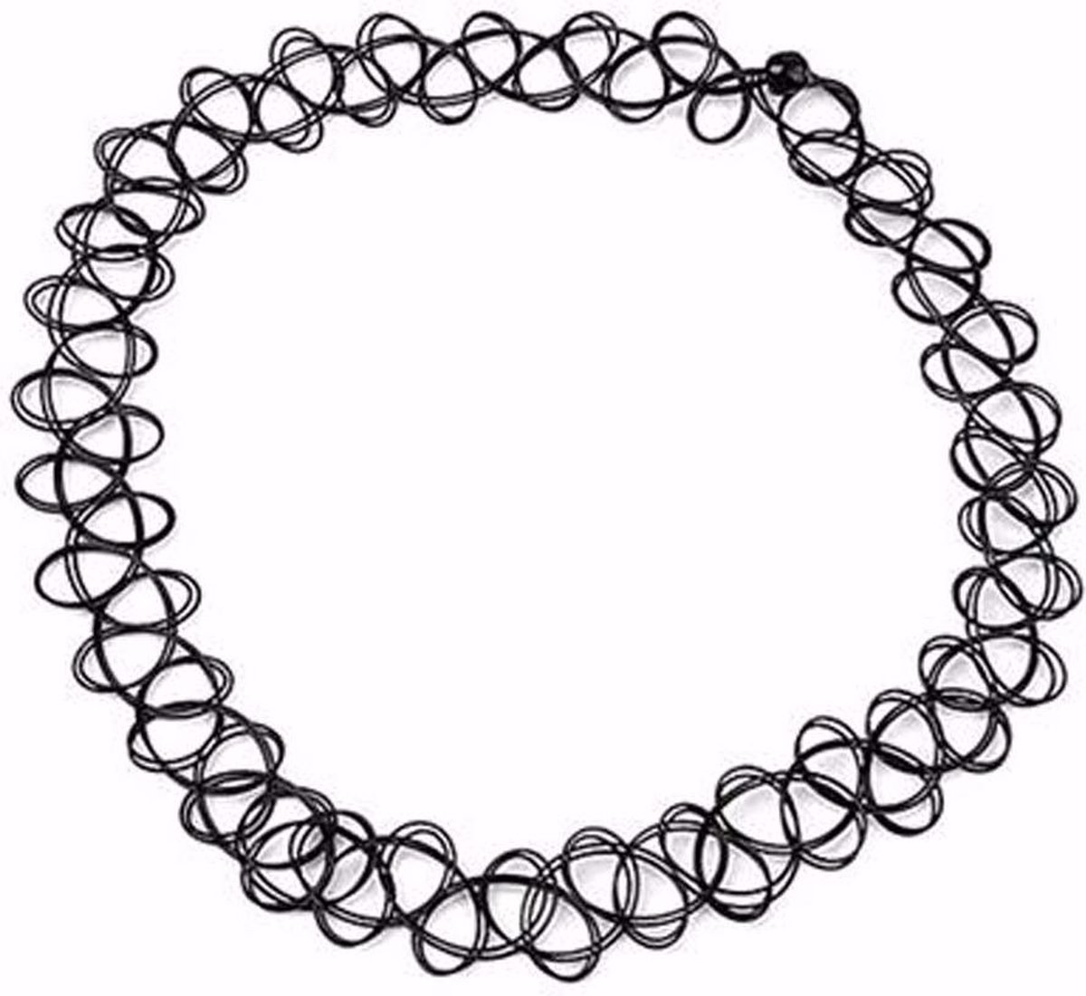 24/7 Jewelry Collection Choker - Ketting - Tattoo - Zwart