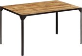 Eettafel Bruin Hout (Incl LW Klok) Rechthoekig - Dineertafel - Eet tafel - Eetkamertafel - Woonkamer tafel