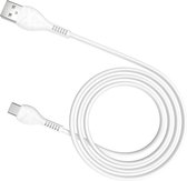HOCO X37 Cool Power - USB-C naar USB 3.0A Snellader Kabel - Voor Android Smartphones en Tablets - 1 meter - Wit