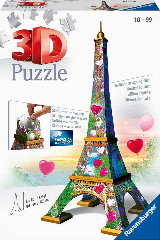 Ravensburger Puzzle 3D Tour Eiffel Love Edition | bol.com