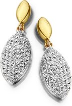 Velini jewels -EA6454G -Oorbellen -925 Zilver 14 karat verguld -Cubic Zirkonia