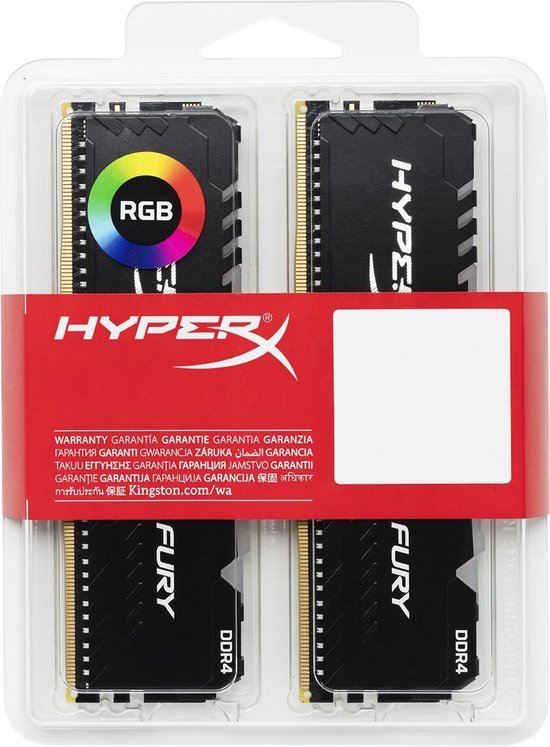 HyperX FURY HX434C16FB3AK2/16 geheugenmodule 16 GB 2 x 8 GB DDR4 3466 MHz |  bol.com
