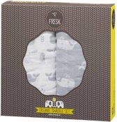 Fresk muslin swaddles small Whale dawn grey