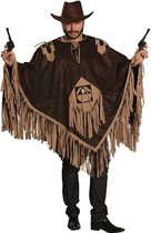 Rubie's Verkleedponcho Cowboy Bruin Heren One Size