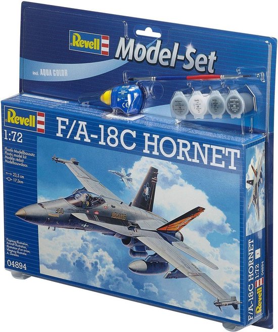 Vertrouwen op oase Oppositie Revell Vliegtuig Bouwpakket F/A-18C Hornet Straaljager | bol.com