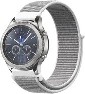 Nylon Bandje - Lichtgrijs - Voor Samsung Galaxy Active 1/2 - Galaxy Watch (42mm) - Gear Sport - Bandbreedte 20mm