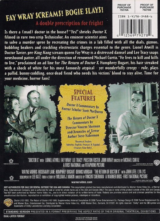 Doctor X / The Return Of Doctor X (Import) (Dvd) Dvd's bol