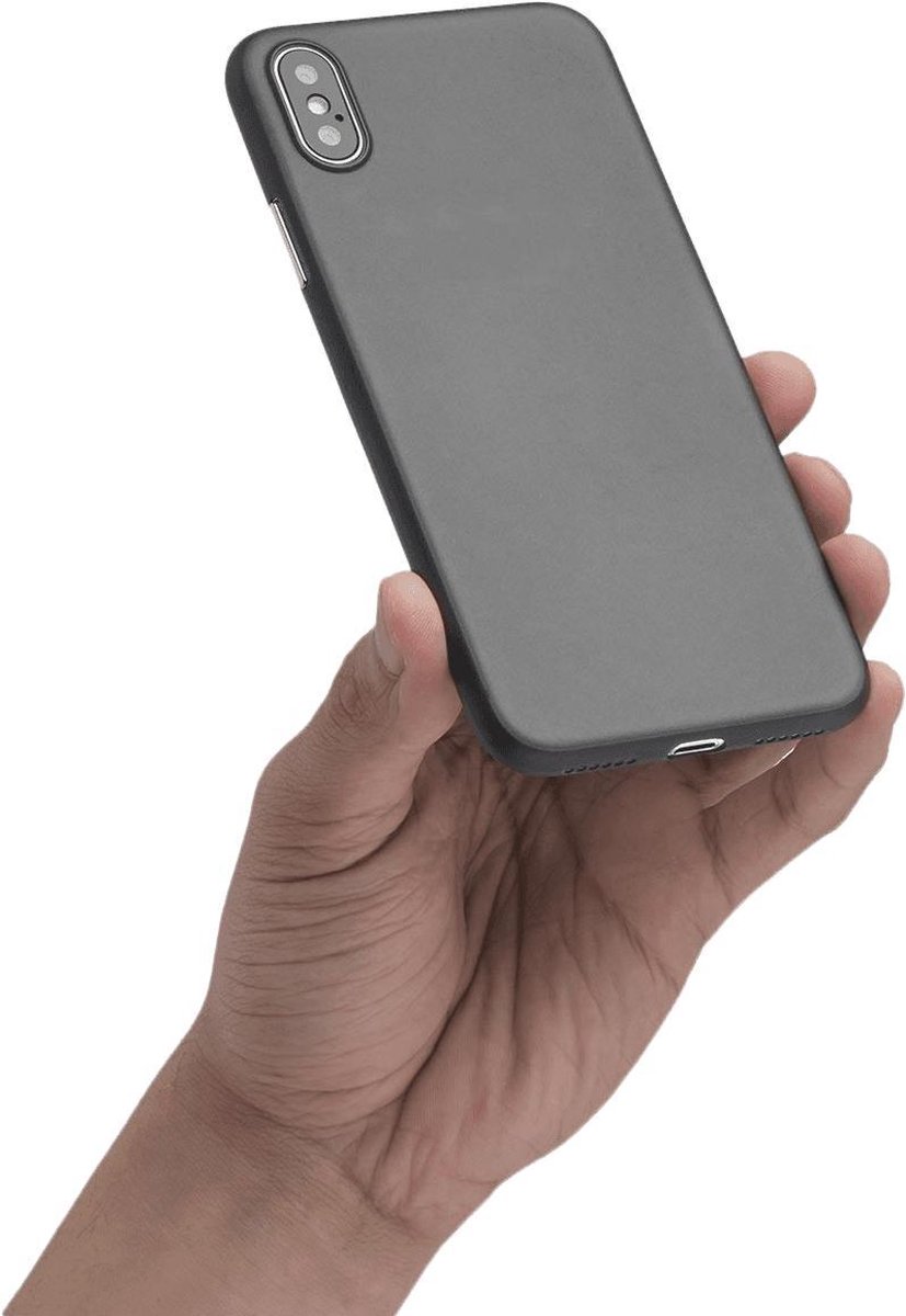 Retentie tint koppeling iPhone X hoesje | Zwart | Ultra Dun | bol.com