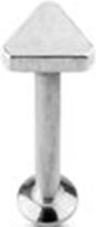 Lip piercing triangle chirurgisch staal 4mm