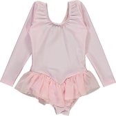 Danceries Justaucorps Sarasson Jupe cheville manches longues Elasthan rose - Taille 122-128