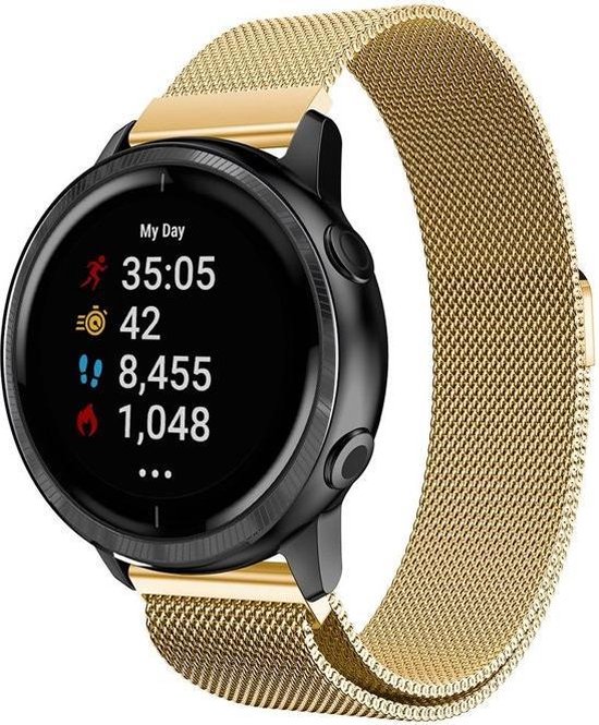 NotoCity For Garmin Vivoactive 3/ Garmin Vivoactive 3 Music/Forerunner 645 Music/Garmin Forerunner 245 Strap, Adjustable Silicone Replacement Band, Orange, Classic