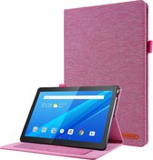 Lenovo Tab M10 hoes - Book Case met Soft TPU houder - Roze