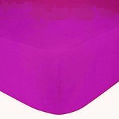 Het Ultieme Zachte Hoeslaken- Jersey -Stretch -100% Katoen -1Persoons-90x200x30cm-Roze