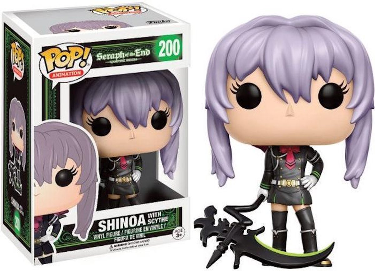 Funko Pop! Anime: Seraph of the End - Shinoa Hiragi w/ Scythe #200 Gamestop Exclusive