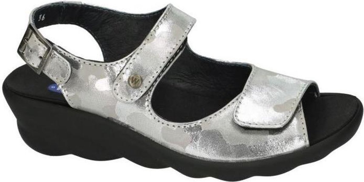 Wolky -Dames - zilver - sandalen - maat 41 | bol.com