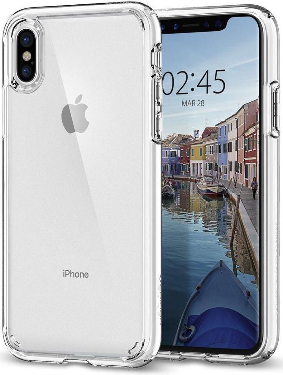 Spigen Ultra Hybrid case iPhone XS transparant hoesje - Doorzichtig - Spigen