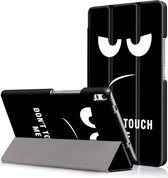 3-Vouw Don't Touch stand flip hoes Lenovo Tab 4 8 Plus
