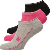 3 PACK SPORT SOCKS 3 pack dames sport sokken - Licht grijs - maat 35-38