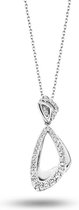 Velini jewels -P2014W -Hanger+Ketting  -925 Zilver gerodineered -Cubic Zirkonia