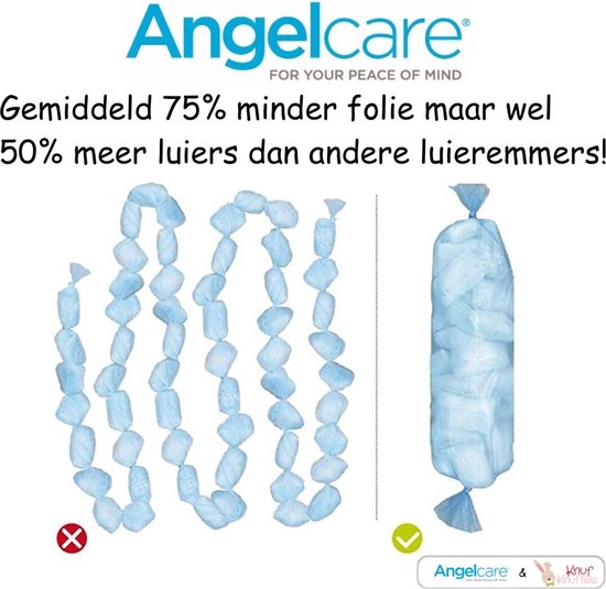 Angelcare DressUp Navulverpakking Luieremmer - 1 ROL + E-Book - Angelcare