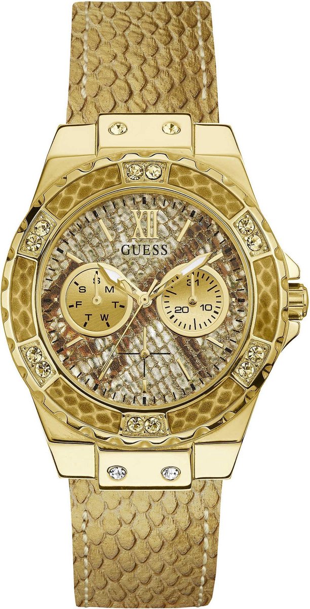 GUESS Watches - W0775L13 - horloge - Vrouwen - RVS - Goudkleurig - 39 mm