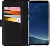 Samsung Galaxy S8 Plus Hoesje - Senza - Pure Serie - Echt Leer Bookcase - Deep Black - Hoesje Geschikt Voor Samsung Galaxy S8 Plus
